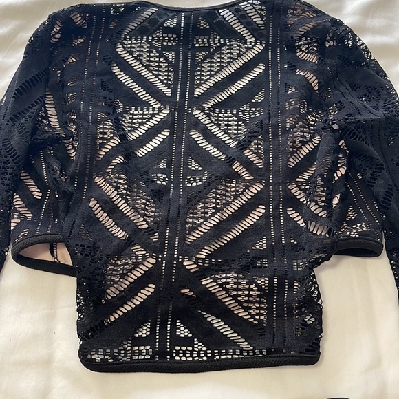 New 2 piece see through with beige material underneath set - Picture 8 of 9